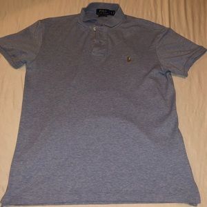 MENS POLO RALPH LAUREN BLUE COLLARD SHIRT SZ (S)